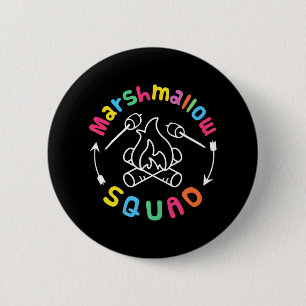 Marshmallow Squad Familie Camping Ronde Button 5,7 Cm