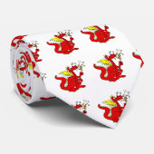 Marshmallow Toasting Dragon Stropdas (Opgerold)