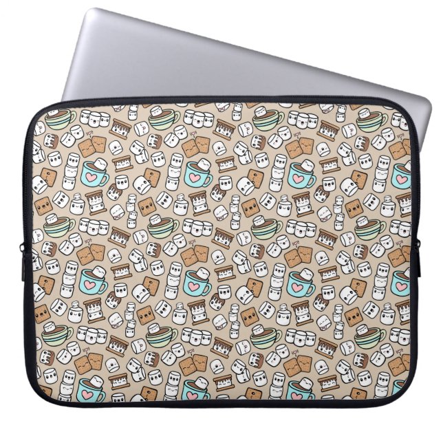 Marshmallow Tres Laptop Sleeve (Voorkant)