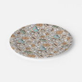 Marshmallow Tres Papieren Bordje (Gekanteld)