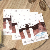 Marshmallows & Carte photo au chocolat