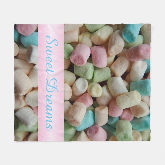 Marshmallows Fleece Blanket (Voorkant (Horizontaal))