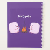 Marshmallows mignons roses par dessin animé sur le (Dos)