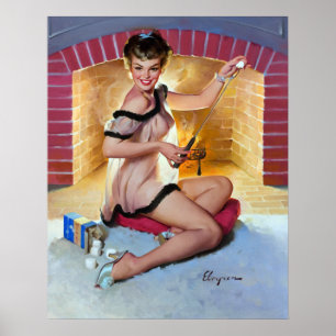 Marshmellow Pin Up Poster