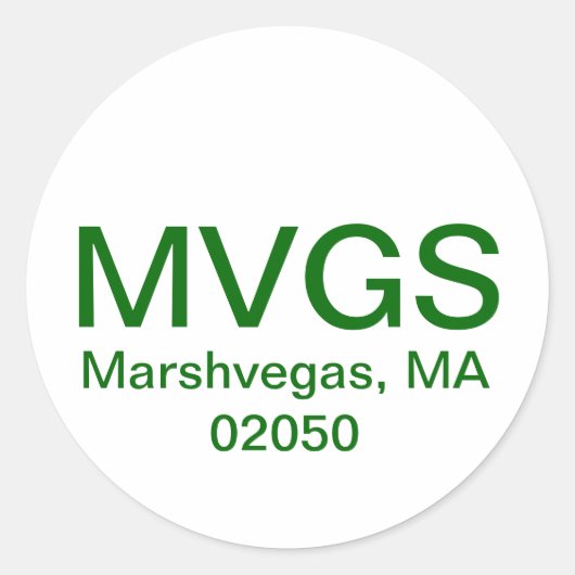 MarshVegas Sticker (Voorkant)