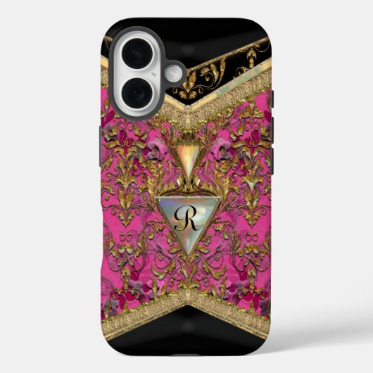 Marshwell Victoriaans monogram Case-Mate iPhone Case (Achterkant)