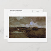 Marshy Landscape, Vincent van Gogh Briefkaart (Voorkant / Achterkant)