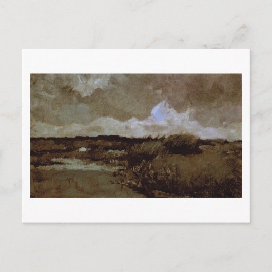 Marshy Landscape, Vincent van Gogh Briefkaart (Voorkant)