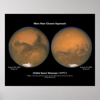 MarsNearClosestApproach-2003-22a Poster