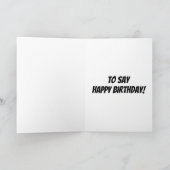 Marsouin drôle, carte d'anniversaire multi de but (Intérieur)