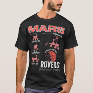 Marsrover familie boom ruimteverkenning Marsland T-shirt