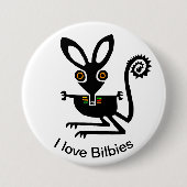 Marsupial - liefde BILBIES - Australische dieren - Ronde Button 7,6 Cm (Voorkant)