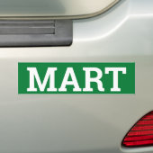 MART-teken/sticker/MAGNET Bumpersticker (Op auto)