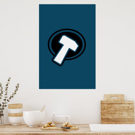 Marteau bleu - Poster (Cuisine)