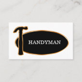 Marteau classique Emblem Handyman Carte de visite (Devant)