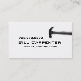 Marteau de carte de visite d'entrepreneur de