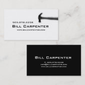 Marteau de carte de visite d'entrepreneur de (Devant / Derrière)
