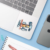 Marteau de dessin "You Nail It!" Autocollant (Ordinateur portable avec iPhone)