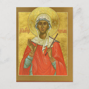 Martelaar St. Tatiana van Rome Orthodoxe Icoon Ans Briefkaart