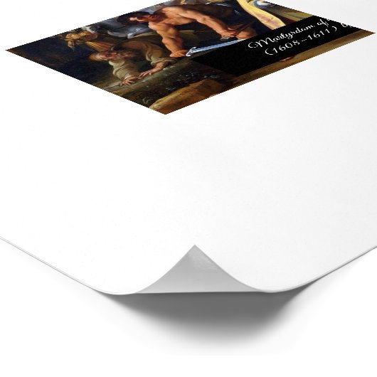 Martelaarschap van Sint Margaretha Poster (Hoek)