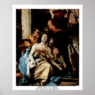 martelaarschap van St. Agatha Poster