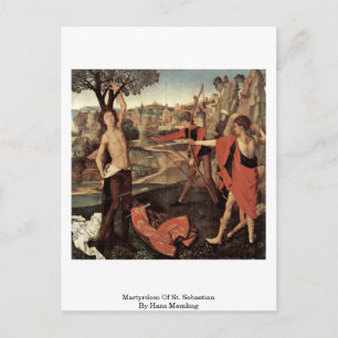 martelaarschap van St. Sebastian door Hans Memling Briefkaart