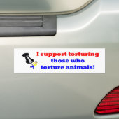 Marteling van degenen die folteren bumpersticker (Op auto)