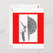 Martha graham dancing briefkaart (Voorkant / Achterkant)