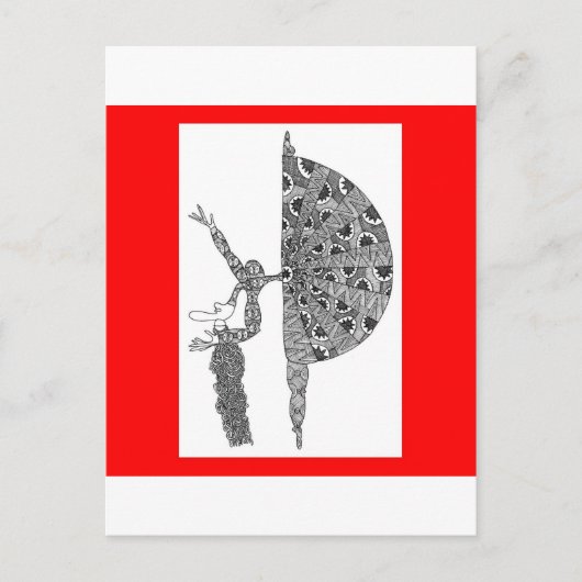 Martha graham dancing briefkaart (Voorkant)