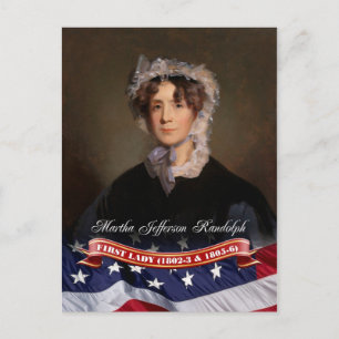 Martha Jefferson Randolph, First Lady of the U.S. Briefkaart