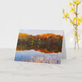 marthaler park automne et étang carte de voeux (Fleur jaune)