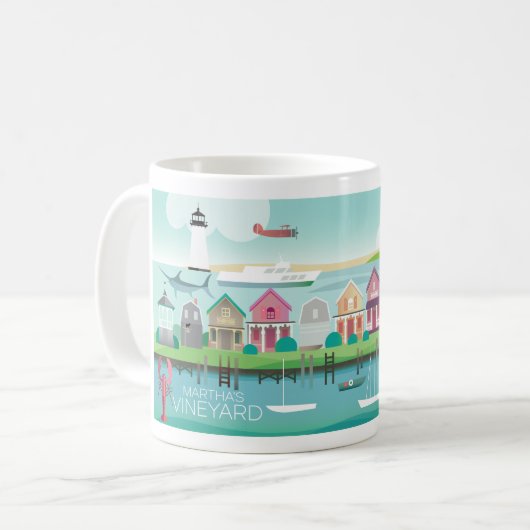 Martha's Vineyard 11oz ou 15oz Mug (Devant gauche)