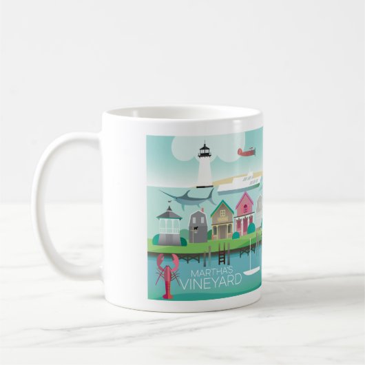 Martha's Vineyard 11oz ou 15oz Mug (Gauche)