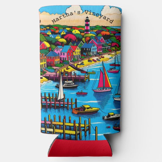 Martha's Vineyard | Abstracte kunst (Achterkant)