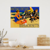 Martha's Vineyard Beach Scene Poster (Keuken)