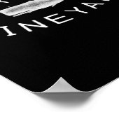 Martha's Vineyard Boating Coordinates Poster (Hoek)