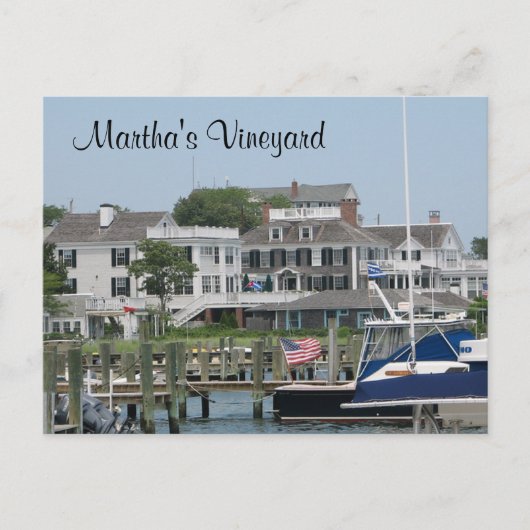 Martha's Vineyard Cape Cod, Edgartown MA Post Card Briefkaart (Voorkant)