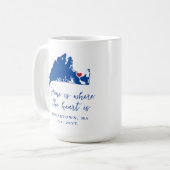 Martha's Vineyard Edgartown Housewarming Gift Koffiemok (Voorkant links)