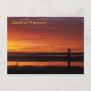 Martha's Vineyard Edgartown Lighthouse Dawn Briefkaart