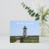 Martha's Vineyard Edgartown Lighthouse Post Card Briefkaart (Staand voorkant)