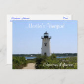 Martha's Vineyard Edgartown Lighthouse Post Card Briefkaart (Voorkant / Achterkant)