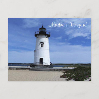 Martha's Vineyard Edgartown Lighthouse Post Card Briefkaart