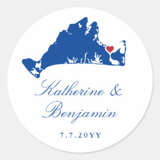 Martha's Vineyard Edgartown Marine Ronde Sticker