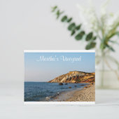 Martha's Vineyard Gay Head Cape Cod Mass Post Card Briefkaart (Staand voorkant)