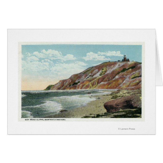 Martha's Vineyard, Gay Head Cliffs Uitzicht (Voorkant Horizontaal)
