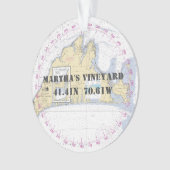 Martha's Vineyard Herdenking Nautisch 2-zijdig Ornament (voorkant)