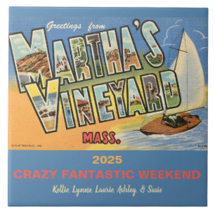 Martha's Vineyard Herinnering Tegeltje