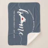 Martha's Vineyard Home Town Personalized Sherpa Deken (Voorkant)