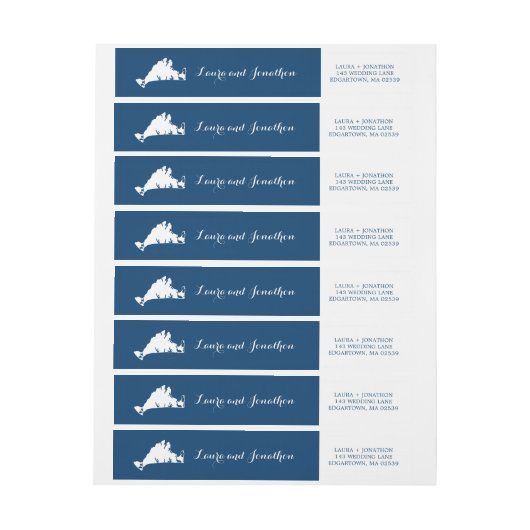 Martha's Vineyard Kaart Bruiloft (Vel)