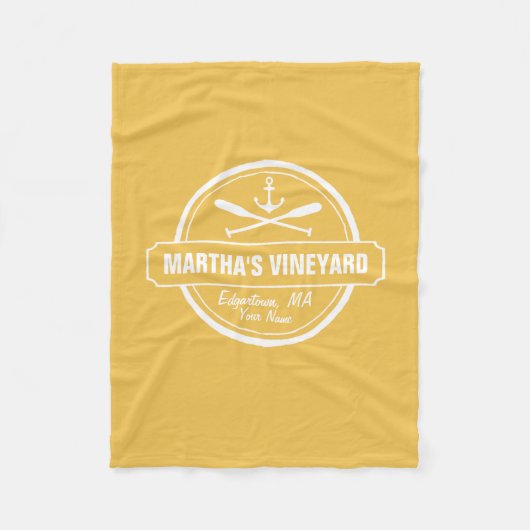 Martha's Vineyard MA douane-antikanker Fleece Deken (Voorkant)